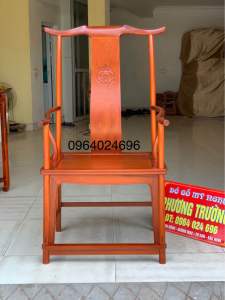 ghế tai quan gỗ gõ và hương Nam Mỹ ( ghế chủ )