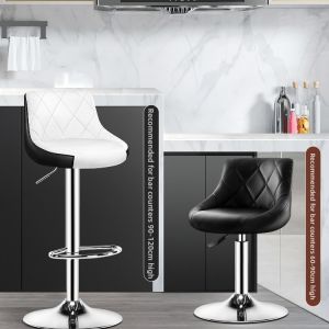 Adjustable Backrest Bar Stool