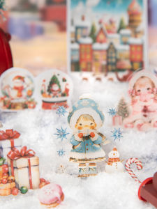 Creative Christmas Dual Material Sticker Book Party Decoration DIY Decorative Sticker Sheets for Bé Gáis Weekly Magazine