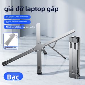 RQZN | Giá Đỡ Máy Tính Xách Tay Gấp Gọn Nhôm Có Chức Năng Làm Mát cho Laptop Gaming 18 inch