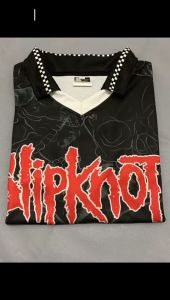 Kaos Jersey Vintage Retro Band Slipknot T-shirt Fullprint 3D Band Rock Metal