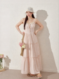 JULULOOK | Đầm Nghỉ Dưỡng Kích Cỡ Lớn Viền Ren Sakura Maiden