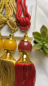 TALI GORDEN JUMBO GIOK (HARGA PER PCS BUKAN PERPASANG)TASEL TALI GORDEN MEWAH TASEL PENGIKAT GORDEN