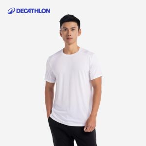 Decathlon Short Sleeve Mens Summer New Arrival Ice Silk Quick Drying Clothes Official Sports Half Sleeve Training Fitness Running T-Shirt Sax2