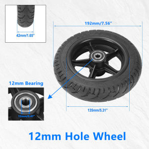 200x50 Solid Tire Wheel for Kugoo S1 S2 S3 Electric Scooter Balance Bike 8x2 Plastic Wheel Hub with 10mm Bearing Explosion-proof