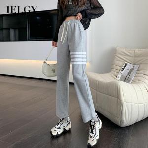 IELGY Quần Thứ Chín Thể Thao Thường Ngày Cho Nữ Cạp Chun Dây Rút