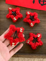 Red Star Heart Shaped Children's Hair Clips Side Bangs Girls Hair Accessories Baby Girl Hair Decorations Korean Style Hair Barrettes. 