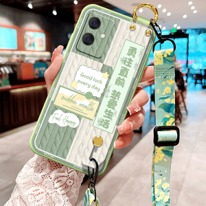 Active Version Silicone Phone Case for iQOONEO5 U5e New Model iQOOU5x Advanced iQOONeo5S Anti-fall Strap Bracket Female