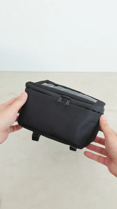 Waterproof Motorbike Handlebar Bag Touchscreen Scooter Pouch Storage E-bike Rider Travel Rainproof Black Pack Beg