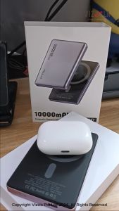 Vizsla SG | KUULAA Premium Power Bank 10000mAh Wireless Fast Charge for iOS and Android