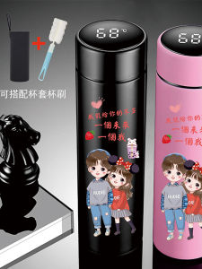 Cốc Nước Cách Nhiệt Dung Tích Lớn Cho Nam Và Nữ Học Sinh Cặp Đôi Dễ Thương Cốc Nước Đi Kèm Ống Hút Không Thể Tháo Rời