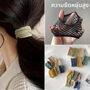 6/12 ชิ้น/เซ็ตที่มีสีสันความยืดหยุ่นสูงผม Scrunchies ผู้หญิงอินเทรนด์สีทึบยางยืดหยุ่นผม band แถบคาดศีรษะ