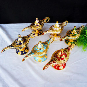 Luxury Gold Tulip Aladdin Lamp Decorative Ornament