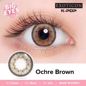 SOFTLENS X2 KPOP NEW SERIES BIG EYES DIA. 16mm NORMAL MINUS (0.00 s.d -6.00) MADE IN KOREA BROWN GRAY GREY