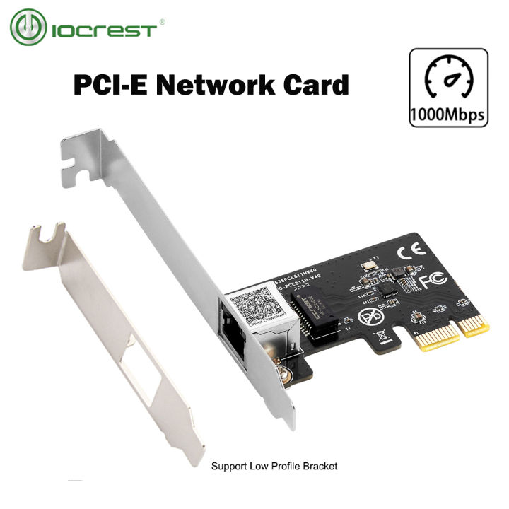 IOCREST Single Port Gigabit Ethernet Realtek Chip PCI Express Lan ...