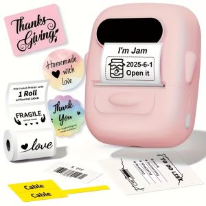Mini Label Printer Marklife P50 Portable Thermal Printer Self Adheisve Sticker Machine Bluetooth Wireless Label Maker No Ink