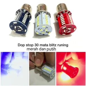 bohlam stop 30 mata running strobo lampu belakang 30 LED
