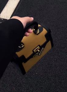 Autumn Winter Womens Handbag 2024 New High-End Texture Color Block Lock Buckle Single Shoulder Crossbody Bag Commuting Bag