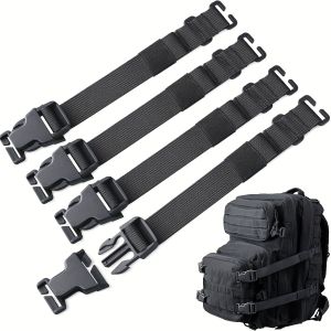 Tactical Molle Backpack Straps Adjustable Fastening Strap Molle Pack Attachment Strap with Buckle Outdoor Backpack Accessories