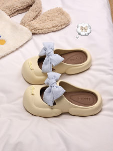 XMISTUO | Fairy Style Bow Buckle Chunky Heel Mary Jane Flats Slip Resistant