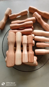 Bộ 4 chày gỗ nguyên khối màu tự nhiên