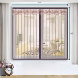 Magnetic Self-Adhesive Fly Screen Window Curtain Home Anti-Mosquito Insect Proof Detachable No Drilling Required