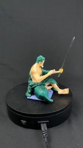 Mô hình Zoro One Piece - Zoro Ngồi Lau KIếm - Hàng Cao Cấp - Cao 17cm - Tượng Figure