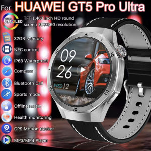 2025 New For HUAWEI GT5 Pro 32GB Big Memory Smart Watch Men HD Bluetooth Call MP3/MP4 Player IP68 Waterproof Smartwatches Women