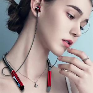 STTKGZD | Wireless Headphones Neckband Bluetooth Earphone With Microphone Auriculares Sport Headset HD Bass Fone De Ouvido Sem Fio Sd Card