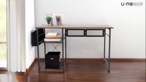 U-RO DECOR โต๊ะพับอเนกประสงค์ รุ่น BELLO (เบลโล่) สีวอลนัท ขนาดโต๊ะ W 120 x D 55 x H 75 cm. Folding Table