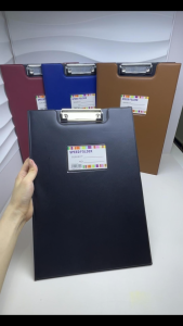 Leather Clipboard Long with Cover Portfolio Folder File Organizer Clip Board Organizer School Office Supplies