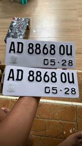 Plat Nomor Motor Standar Tebal