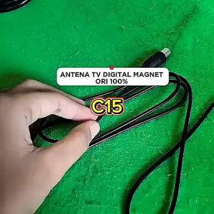 C15 ANTENA ORI 100% INDOR INDOOR SUPER JERNIH SINYAL SIGNAL  TV DIGITAL KABEL 3 METER MAGNET  INDOR