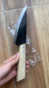 Dao Làm Bếp Mộc Nhiên Dao Bầu Sắc Bén Siêu Bền Cán Dao Bằng Gỗ Chắc Chắn