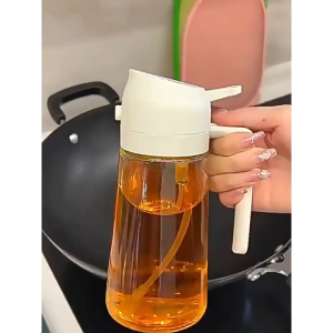 Chai đựng dầu ăn thủy tinh nắp mở tự động Bình xịt dầu ăn thông minh 2 in 1 dung tích 470ml -RA888 Store
