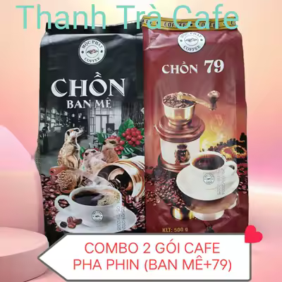 Combo 2 gói cà phê chồn ( BAN MÊ+CHỒN 79)=1 kg THƠM, BÉO , SÁNH , ĐẬM, ÍT ĐẮNG.