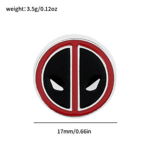 Bandai | Deadpool anime merchandise belt brooch retro casual belt lapel pins