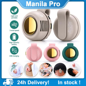 Mini Clip Fan USB Rechargeable 360° Strong Wind Clip-On Waist Fan Outdoor Portable Lazy Clip-On Hanging Waist Small Whirlwind Fan