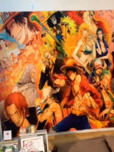 100*70cm ผ้าแขวนตกแต่ง + 300cm แขวนผนัง ผ้าตกแต่งวันพีซ ผ้า ตกแต่ง ห้อง ผืน ใหญ่ ผ้า ตกแต่ง ห้อง มินิมอล