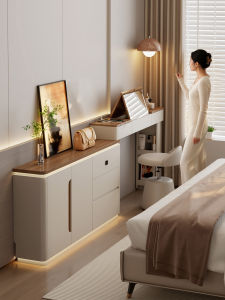 YANGYING | Elegant Lockable Flip Top Expandable Makeup Table