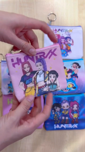 Cartoons KPop Demon Hunters Kids Accessories Small Coin Wallet Purses