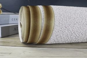 Modern Minimalistic Suede Wallpaper Household Home Living Room