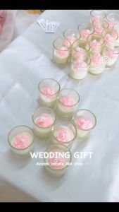 เทียนหอมดอกกุหลาบ กลิ่นกุหลาบ ไขถั่วเลืองแท้100% ขนาด 60 กรัม มีกล่องผูกโบว์ ของชำร่วย งานแต่ง วันสำคัญ วันเกิด เทียนกลิ่นกุหลาบ เทียนหอม เทียนกลิ่นหอม เทียนหอมดอกไม้ - Lazada