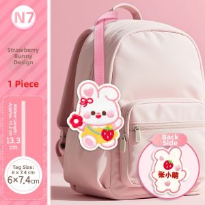 QU RAN | Custom Embroidered Name Tag Bookbag Pendant