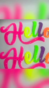 1 Miếng Vá Đính Sequin Hình Hello Chất Liệu Polyester Thời Trang Dán Ủi Lên Quần Áo Túi Xách Thân Thiện Với Môi Trường Thêu Tay Thủ Công Trang Trí.