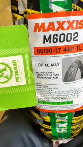 Vỏ ( lốp ) xe RSX / Sirius Maxxis 80/90-17  (bịch vàng ) chính hãng không xài ruột