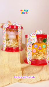Kids Gift Set DIY Fluid Bear Art Kit Console Memory Game Toy Bubble Stick | Birthday Gift Party Pack