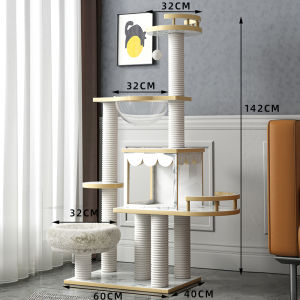 Space Capsule Cat Climbing Frame Cat Litter Cat Tree Integrated Cat Climber Jumping Platform Small Non-Covering Cat Scratching Post