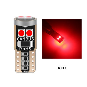 KEVANLY | 10pcs T10 W5W 194 6SMD LED Bulbs Car Interior Light Reading Light Canbus Wedge Lamp Daytime Running Lights Clearance Light 12V
