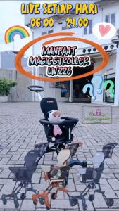 Magic Stroller LW 226 EXOTIC Cabin Size Kereta Dorong Bayi Free Tas